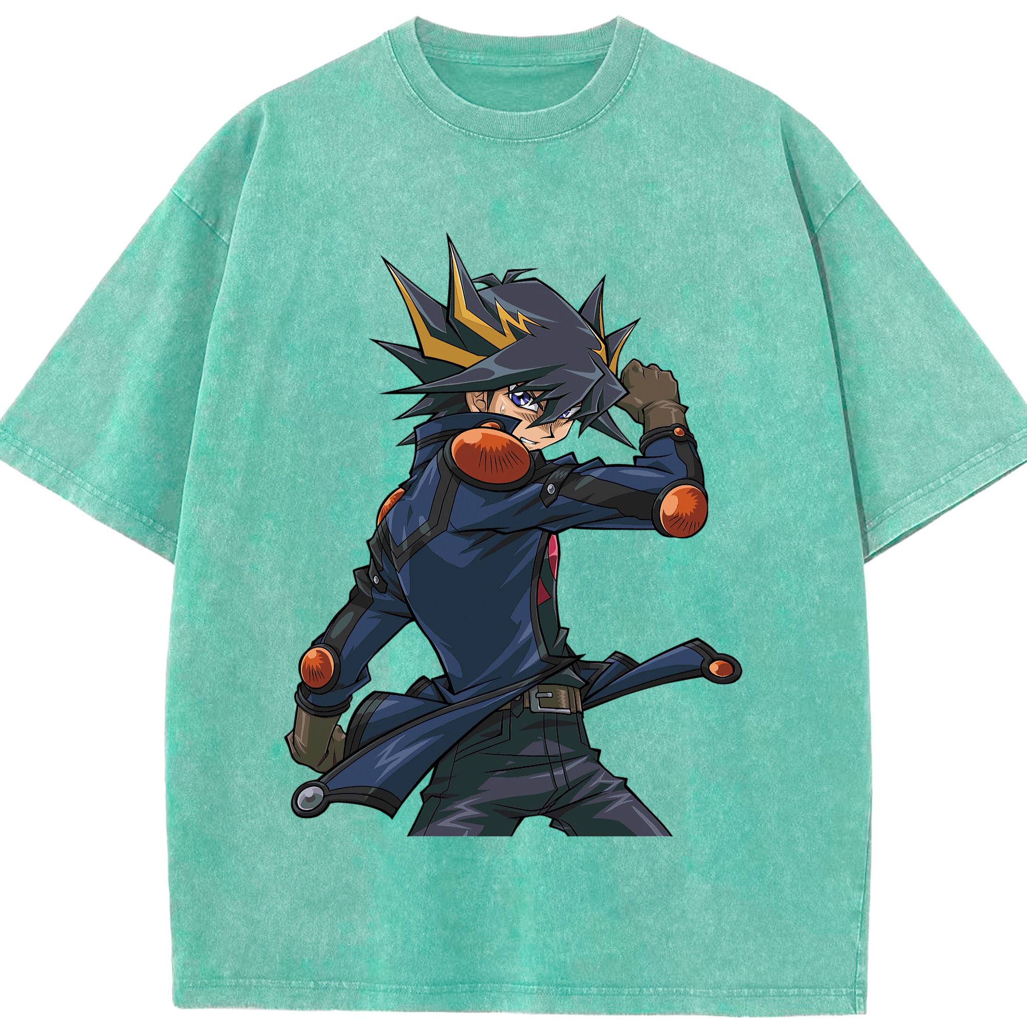 （画像用） 遊☆戯☆王 Yu-Gi-Oh! 綿100% ヴィンテージ風 半袖Tシャツ（フロントプリント）